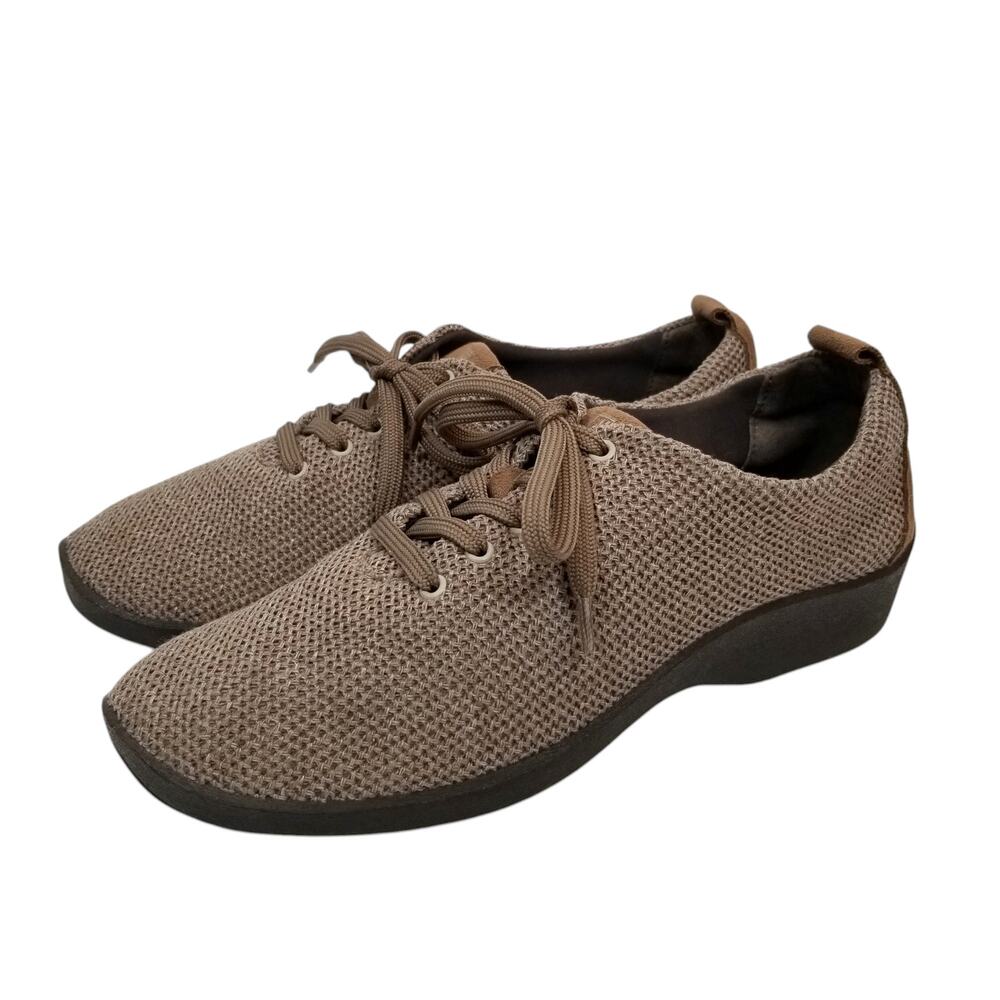 Arcopedico Women's Brown Knit Sneakers Comfort Shoes Size 42 US 10.5